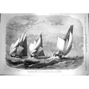    1867 Atlantic Yacht Race Fleetwing Vesta Henrietta