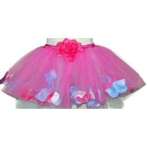    Pink & Hotpink Rose Petal Tutu. Light blue petals: Toys & Games