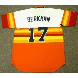   BERKMAN Houston Astros Majestic Cooperstown Throwback Baseball Jersey