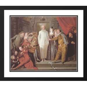  Watteau, Jean Antoine 34x28 Framed and Double Matted Les 