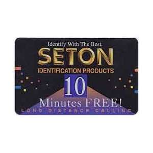  Collectible Phone Card: 10m Seton Identification Products 
