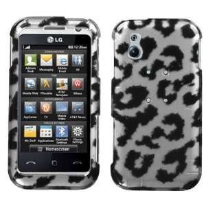   : GT950 (Arena), Black Leopard (2D Silver) Skin Phone Protector Cover