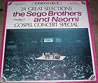 THE SEGO BROTHERS AND NAOMIGOSPEL CONCERT SPECIAL LP