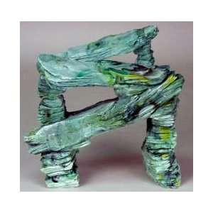   Resin Ornament   Rainbow Stone Triple Arch Green: Pet Supplies