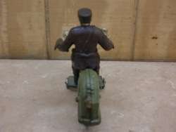 ANTIQUE TOY CAST IRON HARLEY DAVIDSON MOTORCYCLE & COP  