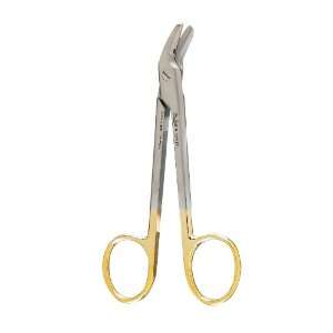   Cutting Scissors, 4 3/4 (12.1 cm), angled to side, one serrated blade