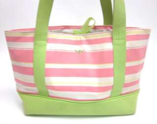 BUZZ BY JANE FOX Pink White Green Tote Shoulder Handbag  