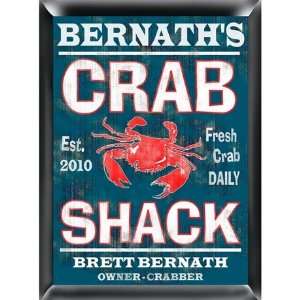  Traditional Crab Shack Personalized Pub Sign