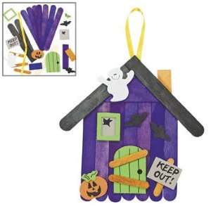 : Craft Stick Haunted House Banner Craft Kit   Craft Kits & Projects 