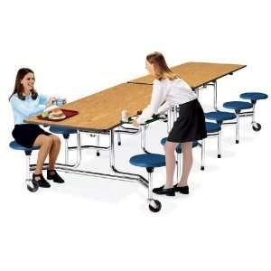 Virco MTS17291012   Mobile Stool Cafeteria Table 27H x 30 