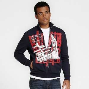  UK Style by French Connection Mens Knit Graphic Jacket 