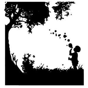   Leaves Grass Bubbles Vinyl Wall Decal Sticker Graphic 