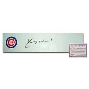  Kerry Wood Hand Signed Schutt Pitching Mound Rubber   Cubs 