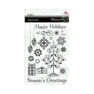  Sei CHRISTMAS MINT Clear Stamps
