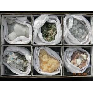  Collection of 6 Large Crystal Mineral Specimens   Great 