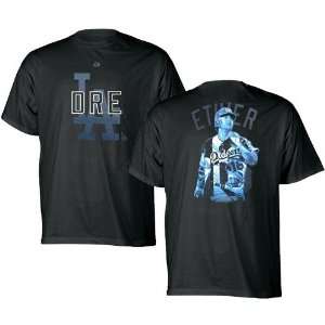  Andre Ethier Nortorious Los Angeles Dodgers T Shirt (Black 
