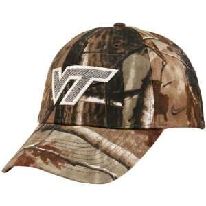  Nike Virginia Tech Hokies Real Tree Camo Adjustable Hat 