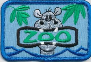 boy girl cub ZOO TRIP Hippo Patches Crests GUIDE/SCOUT  