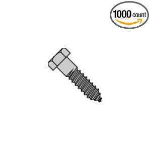  Hex Lag Screw Zinc 1/4 X 1 (Pack of 1,000) Industrial 