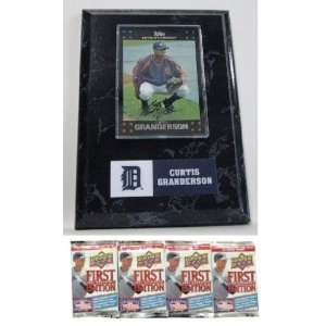   Curtis Granderson with Free 4 Packs of MLB Trading Cards: Sports
