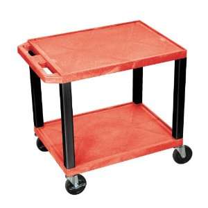  H. Wilson Multipurpose Utility Cart Red and Black: Office 