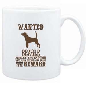 Mug White  Wanted Beagle   $1000 Cash Reward  Dogs  
