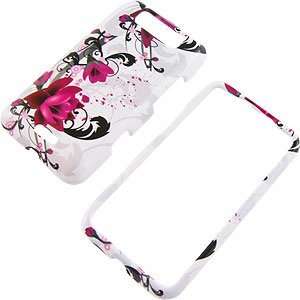   Flowers White Protector Case for LG Connect 4G MS840: Electronics