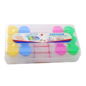   Multicolor Plastic Medicine Pill Box/dabbi   12 Pcs 