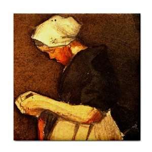  Scheveningen Woman By Vincent Van Gogh Tile Trivet 