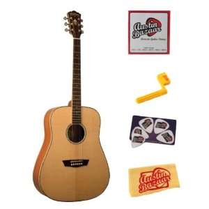  Washburn WD15SCE Dreadnought Cutaway Acoustic Electric 