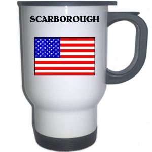  US Flag   Scarborough, Maine (ME) White Stainless Steel 