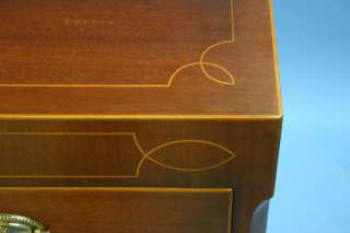 Antique Style English Mahogany Caddie Chest Dresser  