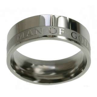 NEW! Popular Stainless Steel Man of God Purity Ring  