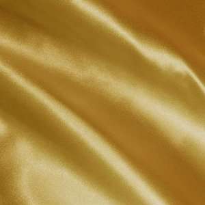  58 Wide Charmeuse Satin Gold Fabric By The Yard: Arts 