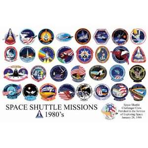  Space Shuttle Mission Insignias of the 80s Everything 