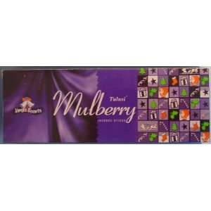  Mulberry   Box of Six 20 Stick Hex Tubes   Tulasi Incense Beauty