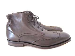 Salvatore Ferragamo Clement Mens Leather Boots Brown 11.5 EU 44.5 Made 