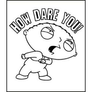 Family Guy How Dare You Window Decal Sticker 36 334: Toys 