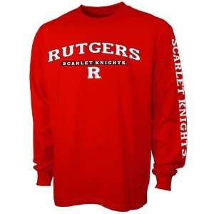  Rutgers Scarlet Knights Scarlet Lettered Long Sleeve T 