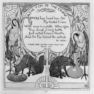  Fox,the Crane,1887,Walter Crane,The Babys Own Aesop