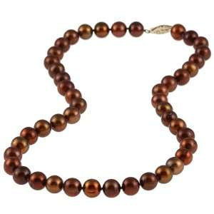  DaVonna Chocolate Freshwater Pearl 16 inch Strand (8 9 mm 