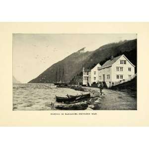   Building Rowboat Mountain   Original Halftone Print