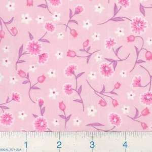  45 Wide Alicia Floral Pink Fabric By The Yard Arts 