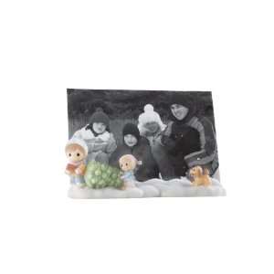  Precious Moments resin frame with father, daugher, puppy 