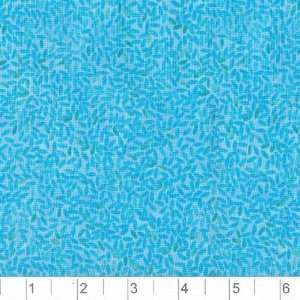  45 Wide Safari Park Abstract Foilage Turquoise Fabric By 