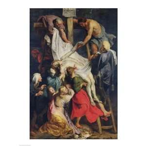 Descent from the Cross, 1617 Finest LAMINATED Print Peter Paul Rubens 
