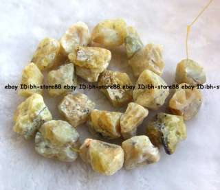 15 20mm rough Natural Yellow Opal baroque Beads 15 new gemstone high 
