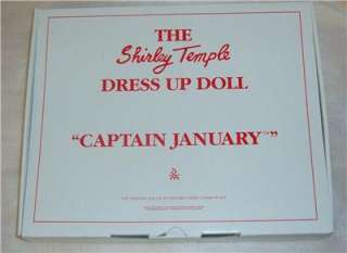 SHIRLEY TEMPLE DRESS UP CAPTAIN JANUARY BY DANBURY MINT  