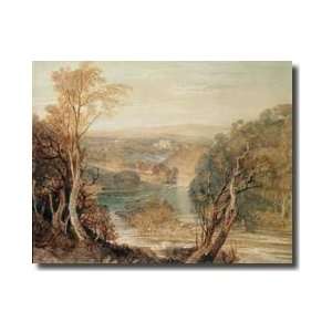 The River Wharfe With A Distant View Of Barden Tower Giclee Print 