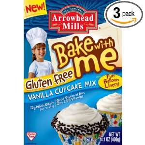 Arrowhead Mills Bake with Me Gluten Free Vanilla Cupcake Mix, 14.1 